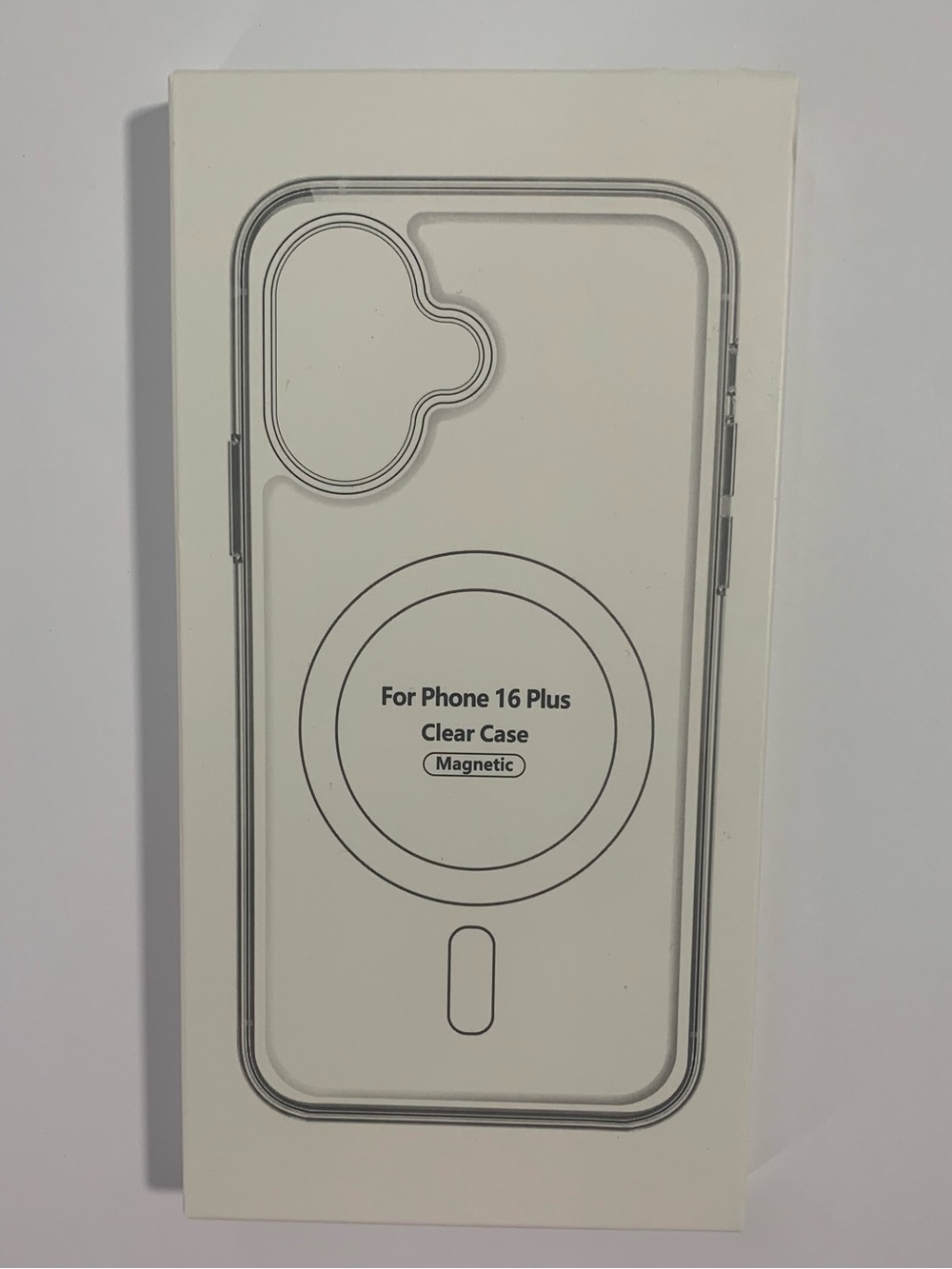 Clear Magnetic Case for Phone 16 Plus - Transparent